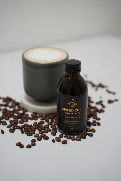 A bottle (200ml) of Guillam's spiced Chai concentrate