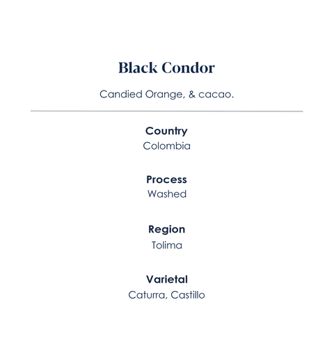 Black Condor Coffee Features