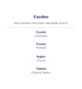 Excelso Colombia speciality coffee Features