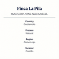 Finca La Pila coffee features