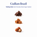 Guillam Brazil speciality coffee tasting notes: dark chocolate, brown sugar, hazelnut