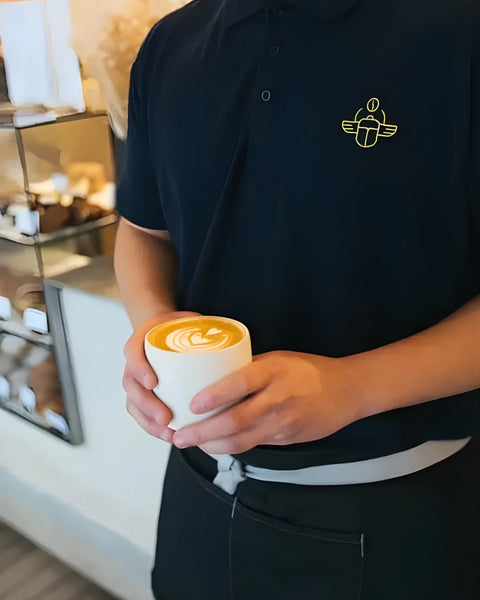 Latte art at Guillam Coffee House