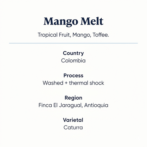 Mango Melt Speciality Coffee Features