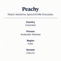 Peachy Speciality Coffee Features