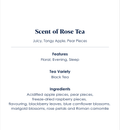 scent of rose specialty tea information