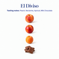 El Diviso speciality coffee tasting notes: peach, nectarine, apricot, milk chocolate