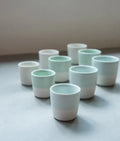 blue & white ceramic cups